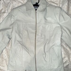 Reza Duro Leather Jacket - Light Gray (Size: 36 (M))